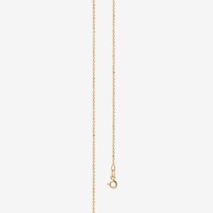 Kullänk Facetterad halsband – 18k guld