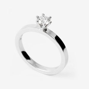 White Wedding solitär – 18k vitguld, diamant 0.35ct