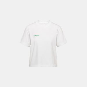 Mammut Base Cropped T-shirt Dam Glacier White