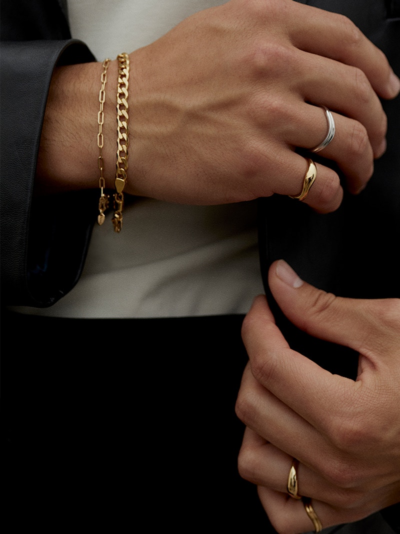 Forza armband – 18k guldpläterat silver - Bild 4