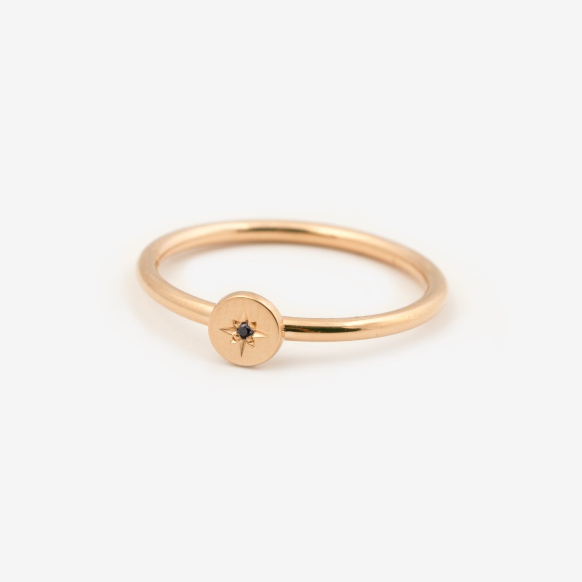 Reach For The Stars ring – 18k guld, svart diamant - Bild 5