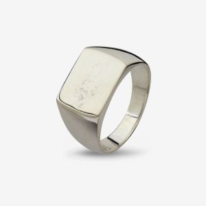 Cushion Polished ring – silver