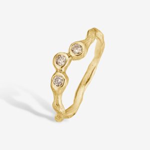 Zenith Triple Brillant ring – 14k guld, diamanter