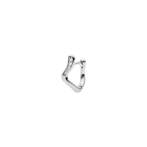 Yasmin Huggie 8mm – silver, zirkonia
