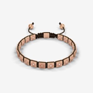 6mm Lock Bracelet – 18k roséguld, diamanter
