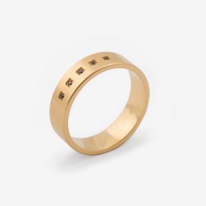 Tainted Love – 18k guld, svarta diamanter 0.01ct