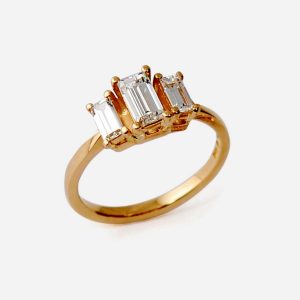 Me Myself And I – 18k guld, baguetteslipade diamanter 0.90ct