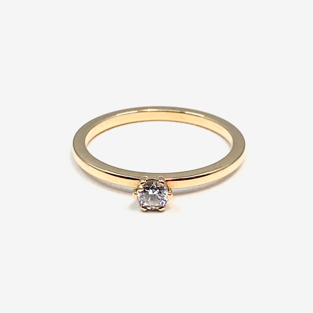 Tiny Dancer solitär – 18k guld, diamant 0.15ct - Bild 3