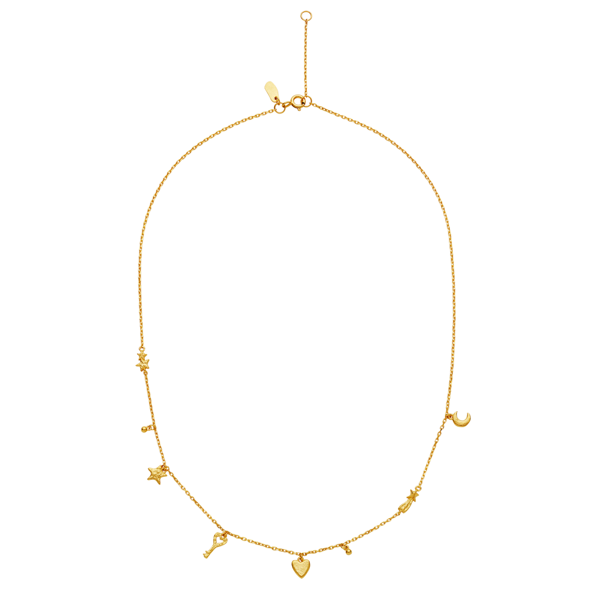 Idra halsband – 18k guldpläterat silver, zirkonia - Bild 4