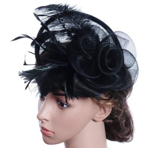 Fascinatorhatt i linne