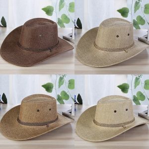 Cowboyhatt i denim och halm