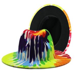 Färgglad hög hatt