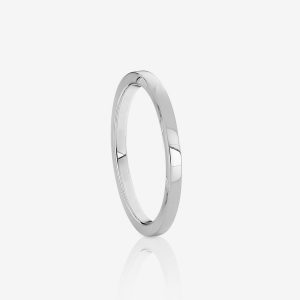 Halvrund ring 1,6mm – 18k vitguld