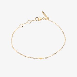 Loving Heart Drop armband – 18k guld