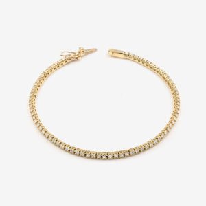 Tennisarmband – 18k guld, diamanter