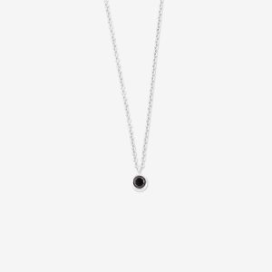 Tiny Dancer halsband – 18k vitguld, svart diamant