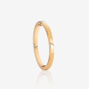 Halvrund ring 1,6mm – 18k guld